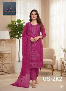 Elegant Tarseel Dubai Georgette Three Piece